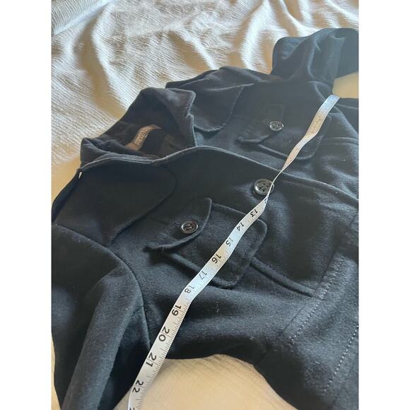 Kenneth Cole Reaction Wool Blend Trench Coat Jacket Preppy Academia Women Small - Picture 4 of 16